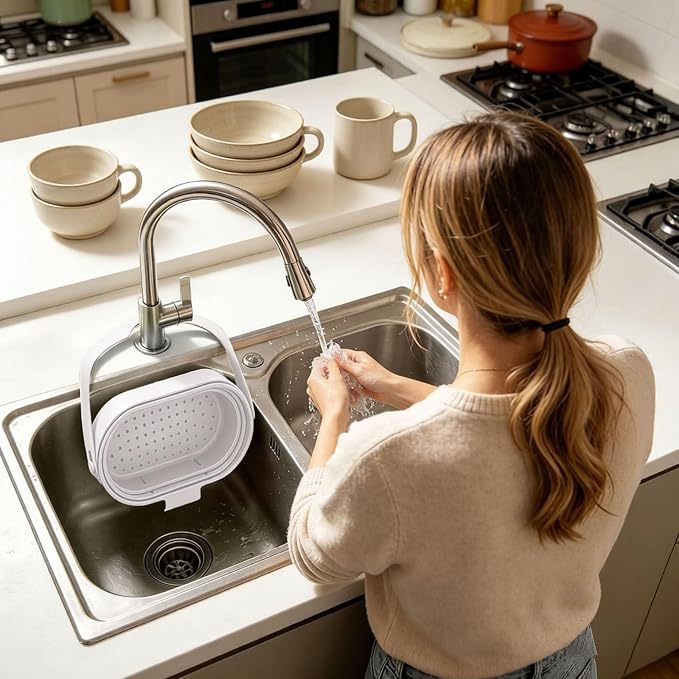 Stretchable Foldable Hanging Sink Strainer Basket - Image 4