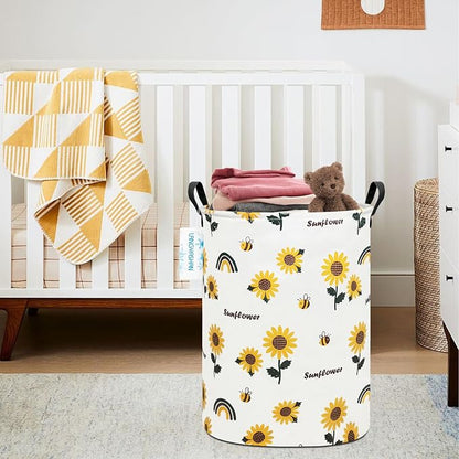 LANGYASHAN Storage Bin, Canvas Fabric Collapsible Organizer Basket - Image 5