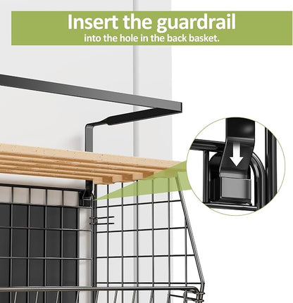 Magnetic Shelf for Fridge with Lid: 2 Pack Fruit Potato and Onion Storage Bin - Image 9
