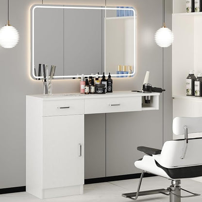 4ever2buy Salon Stations for Hair Stylist, Wall Mount Barber Station by 4ever2buy