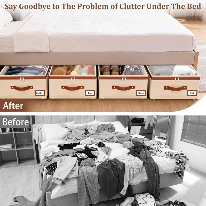 Dolicer 4 Pack Under Bed Storage - Image 8