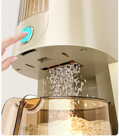 Peaoop 22LB Rice Dispenser, Large Grain Container Storage - Image 3