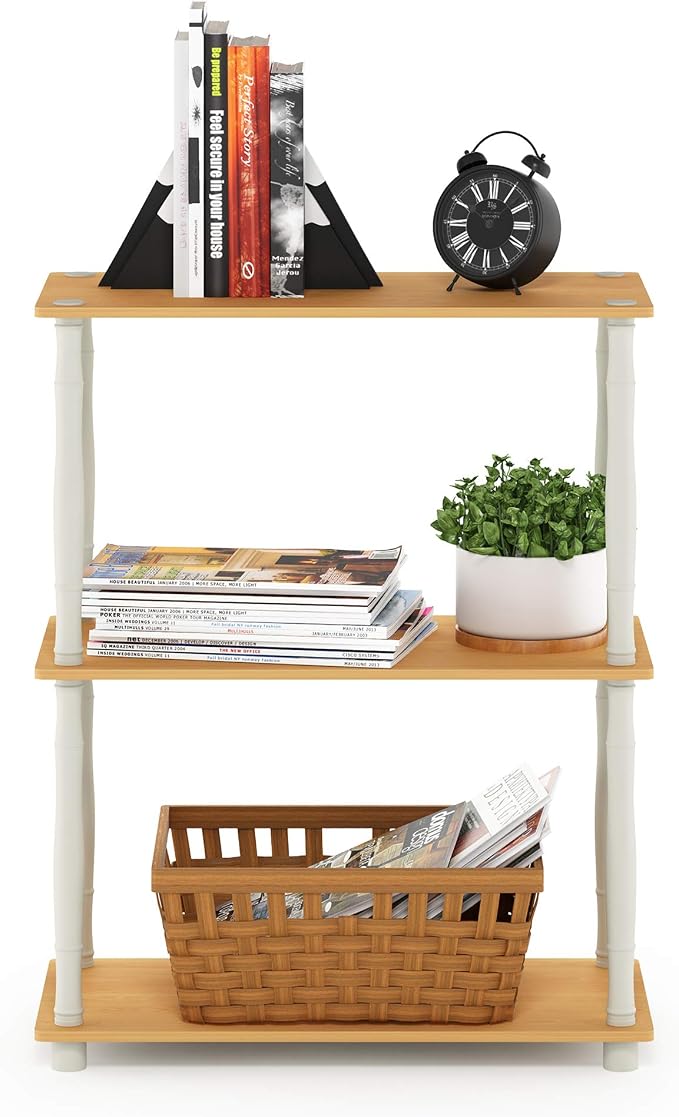 Furinno Turn-N-Tube 3-Tier Compact Multipurpose Shelf Display Rack - Image 5