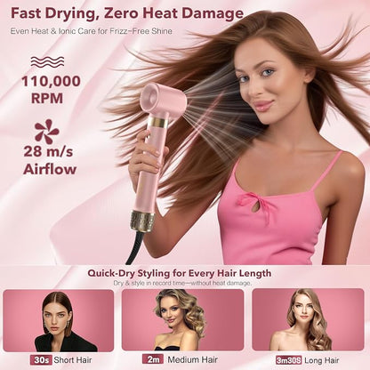 Dual Voltage StyleVibe 8-in-1 Air Styler, Hair Dryer & Blow Dryer Brush - Image 5