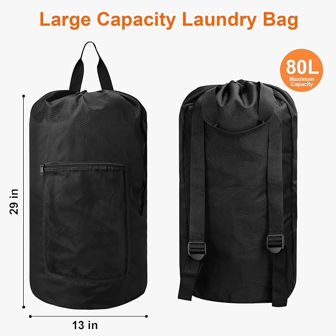 Laundry Bag Backpack Durable Laundry Bag - Image 2