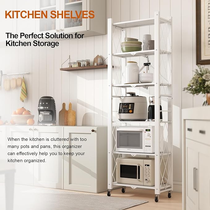 6-Tier Foldable Storage Shelves - Image 3