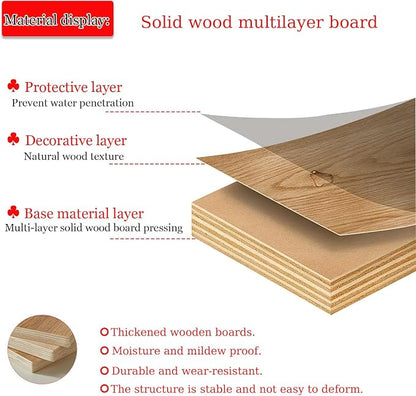 Receptionist Desk with LED Light，Wooden Salon Checkout Counter with Storage - Image 3