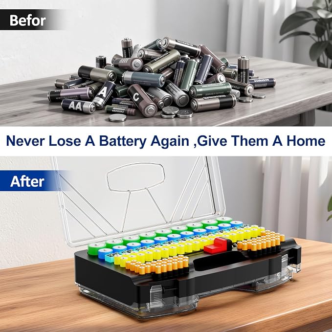 Battery Organizer Storage Holder Box Case - Image 6