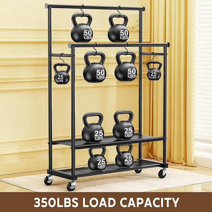Double Rod Clothing Rack Heavy Duty - Image 3