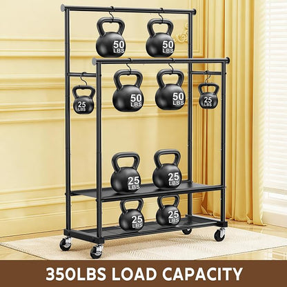Double Rod Clothing Rack Heavy Duty - Image 3