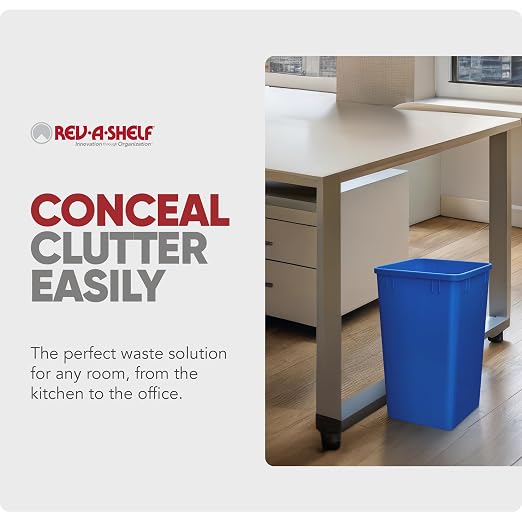 Rev-A-Shelf 2-Pack 35 Quart Polymer Replacement Trash Bin, Recycle Waste - Image 5