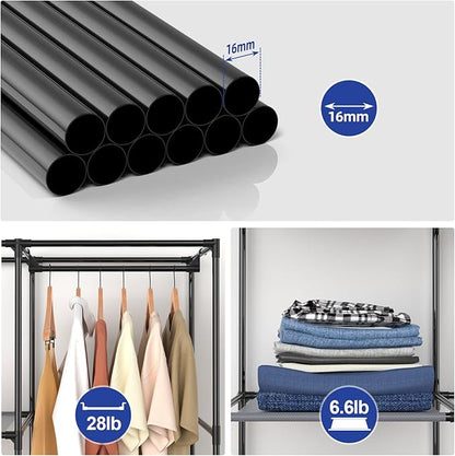 Gray Cover Portable Closet - Image 3