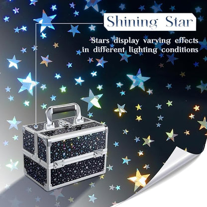 Joligrace Makeup Train Case Portable Cosmetic Box 2 Trays - Image 3