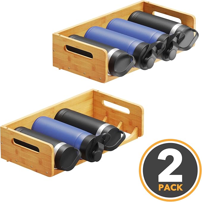 SpaceAid Bamboo Water Bottle Organizer - Image 6