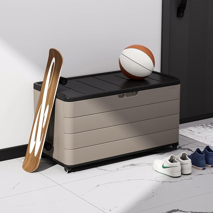 ZZM 110 Gallon Outdoor Deck Box - Image 8