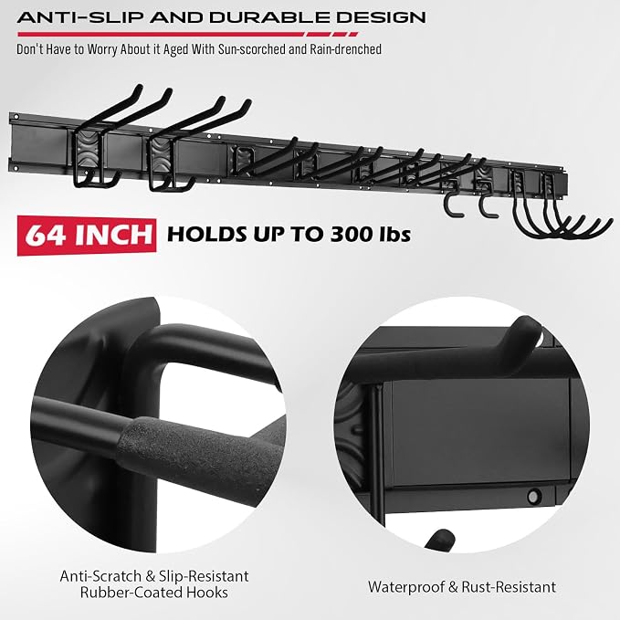 SEDY 64" Heavy Duty Garage Storage Tool Organizer Wall Mount - Image 6