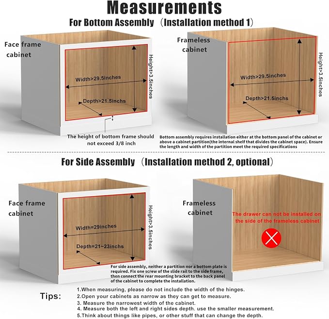 29”W x 21”D x 3”H Soft Close Slide Out Wood Drawer Organizer - Image 4