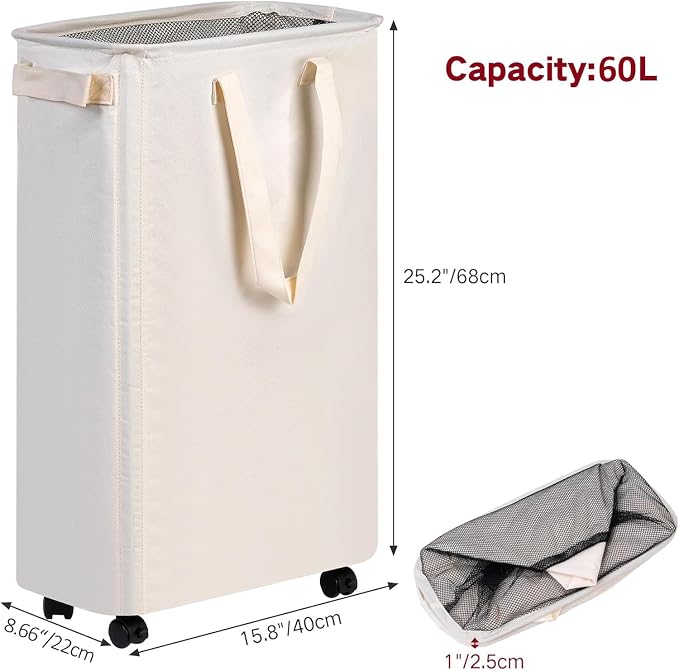 efluky Slim Laundry Hamper - Image 3
