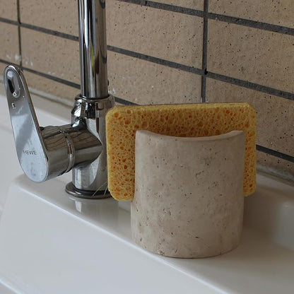 Natural Marble Travertine Sponge Holder - Image 3