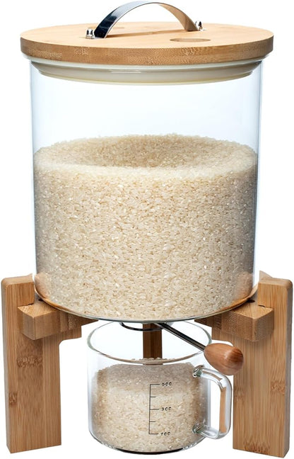 Rice Dispenser, Rice Storage Container, Flour and Cereal Container by Aprilhp