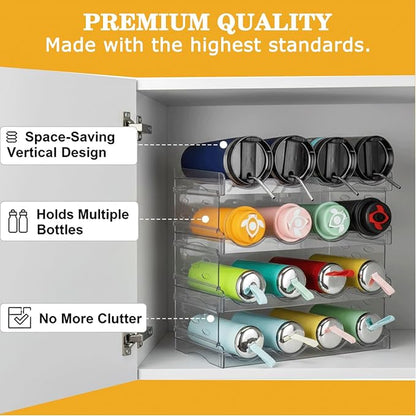 Large Stackable Water Bottle Organizer - Image 2