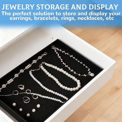 10 Pcs Velvet Stackable Jewelry Tray Showcase Display Jewelry Organizer Tray - Image 5