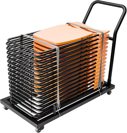 Heavy-Duty Folding Chair Rack Storage Cart by NULTRUMA