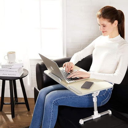 Amazon Basics Adjustable Tray Table Lap Desk Fits up to 17-Inch Laptop - Image 3