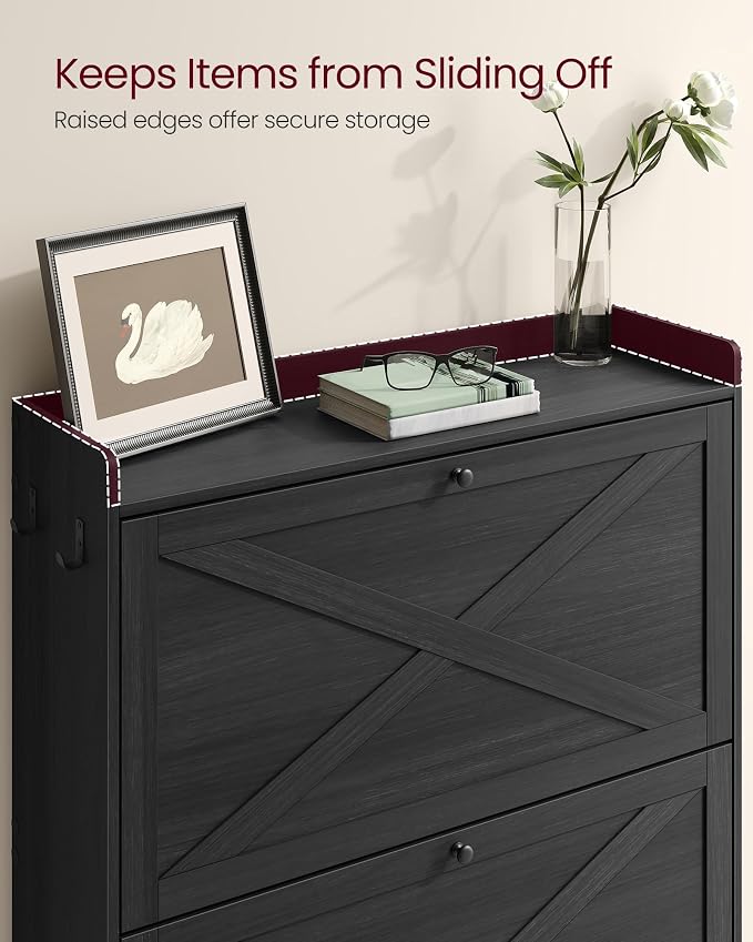 VASAGLE Shoe Storage Cabinet Organizer - Image 7