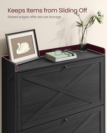 VASAGLE Shoe Storage Cabinet Organizer - Image 7