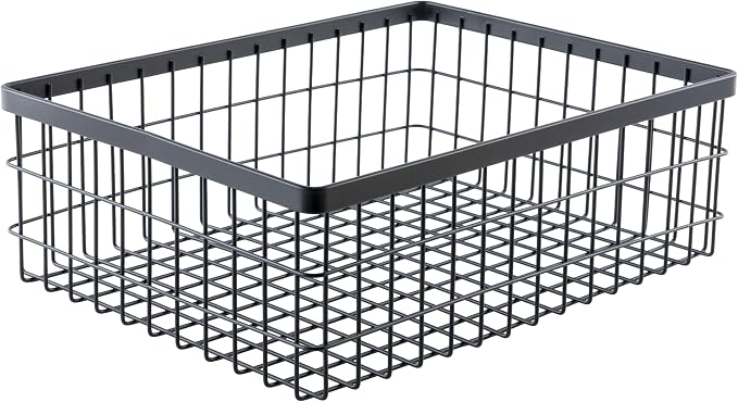 G.E.T. WB-1294-MG Rectangular Metal Storage Wire Basket - Image 2