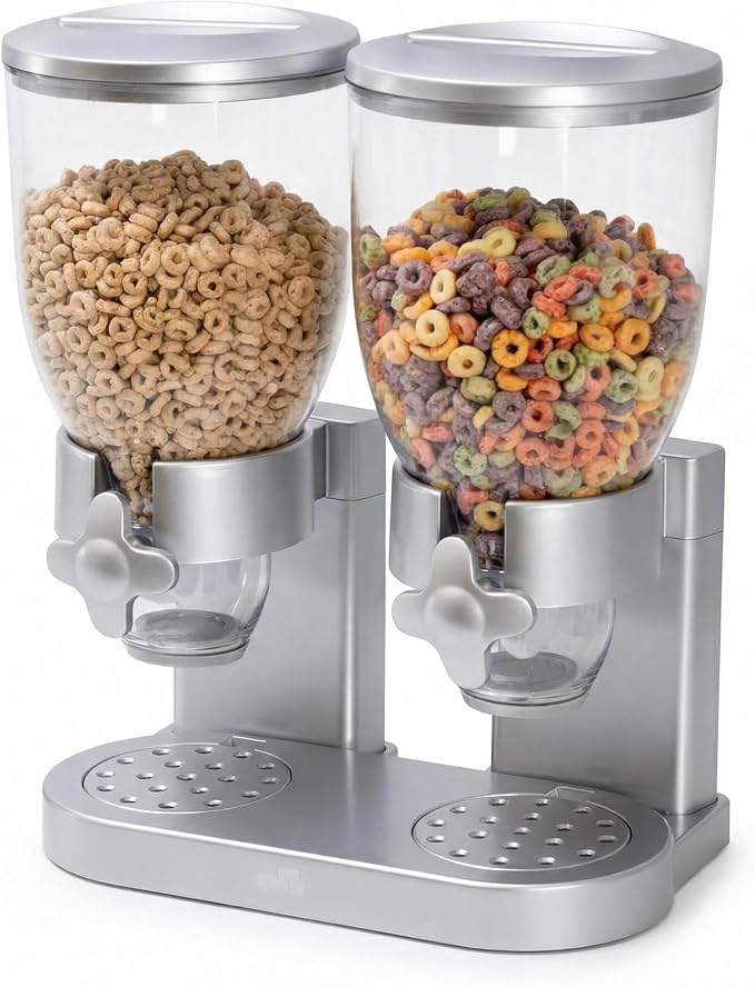 Zevro /GAT202 Indispensable Dry Food Dispenser, Dual Control by SolutionsforModernLiving