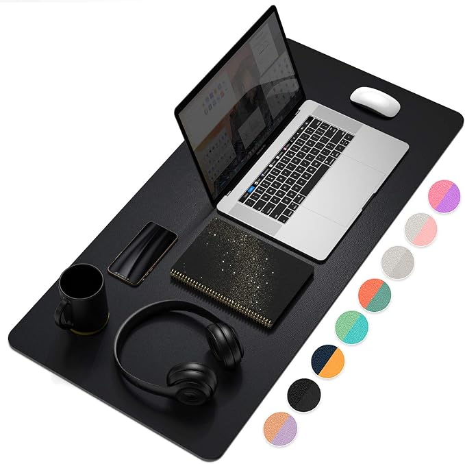 YSAGI Dual-Sided Desk Pad Protector, Desk Mat by YSAGi