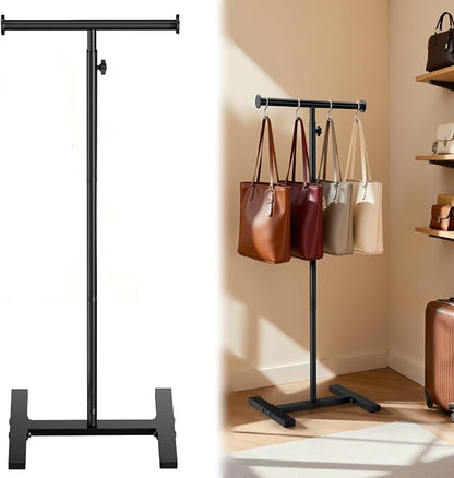 56" Shopping Bag Rack Stand, Adjustable Freestanding Tote Bag Display by Josmimic