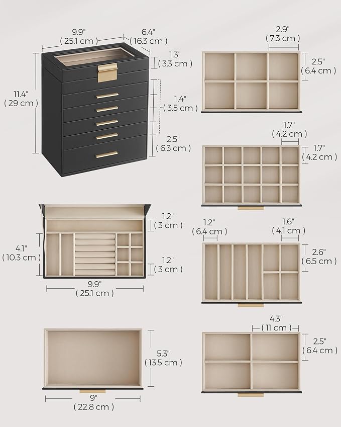 SONGMICS Jewelry Box Organizer - Image 5