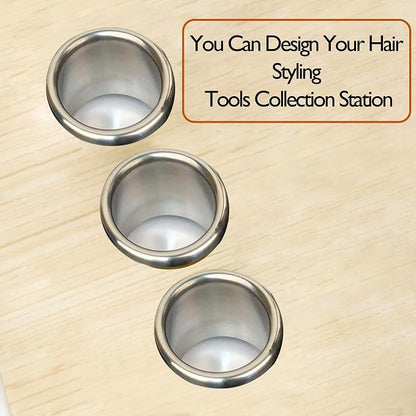 Hair Styling Station with Curling Hot Iron, Organizer Holder - Image 4