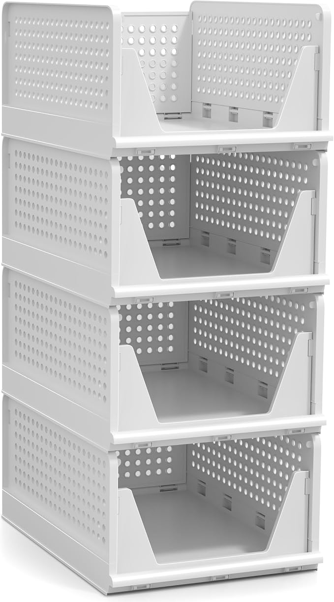 Sorbus 4 Pack Medium Shelf Organizer - Image 8