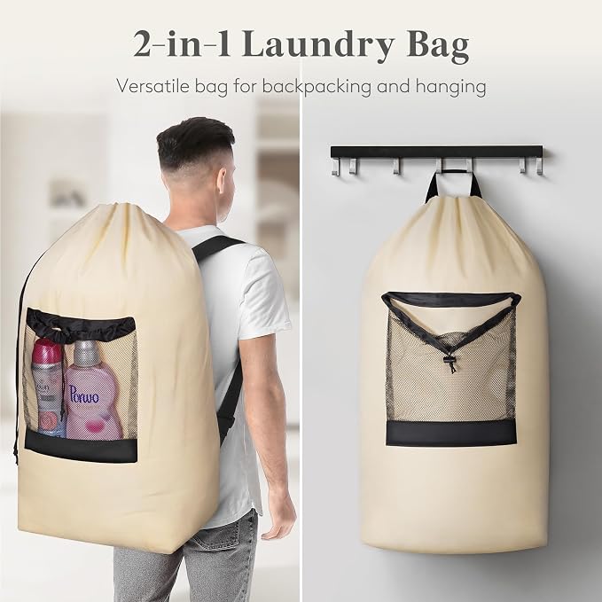 Lifewit Laundry Bag, Extra Large Laundry Backpack - Image 5