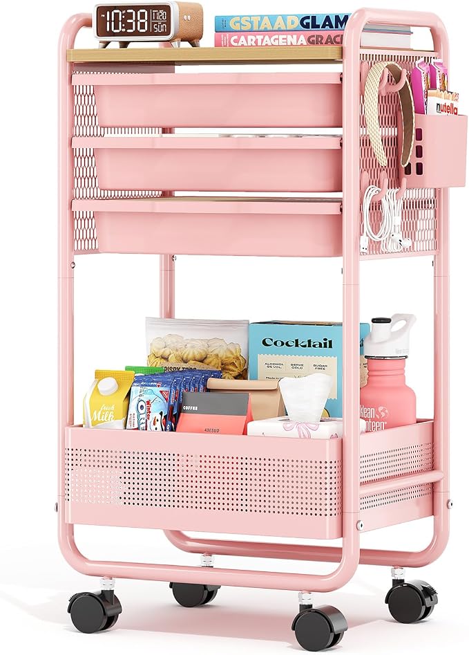 Metal Rolling Storage Cart by KINGRACK