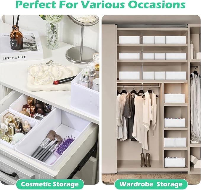Drawer Clothing Organizer 16-Pack, Fabric Folding Wardrobe Organizer, Can Store - Image 8