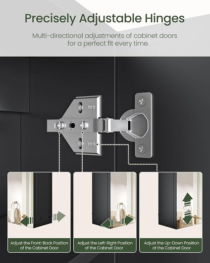Bathroom Medicine Mirror Cabinet, 17.7'' x 23.6'', Wall-Mounted Bathroom Vanity - Image 6
