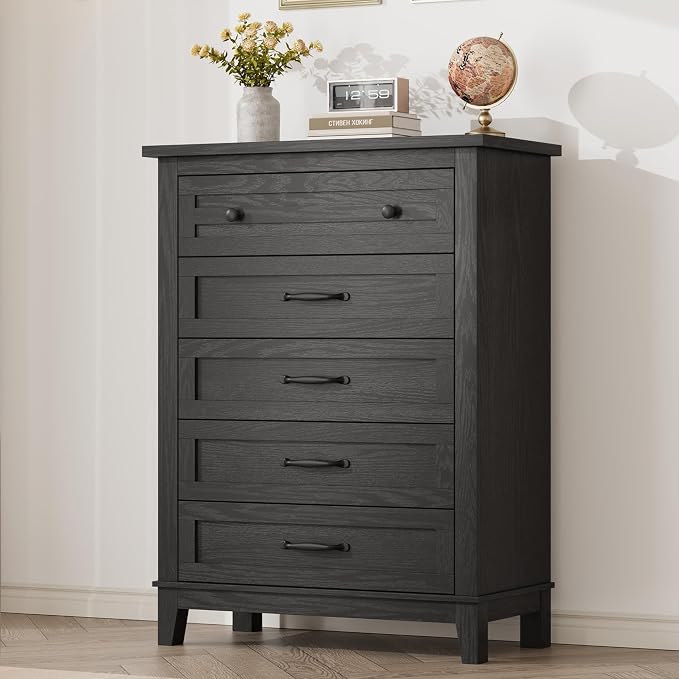 GarveeHome 5 Dresser for Bedroom, 41.3 in Tall Vertical Drawer Dresser by GarveeHome