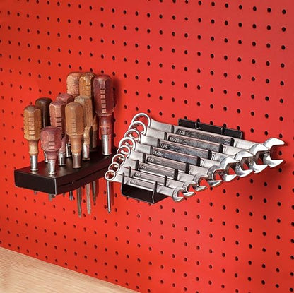 Pegboard Screwdriver and Wrench Holder Set Peg Board Accessories, Organize by MADDTOOLS
