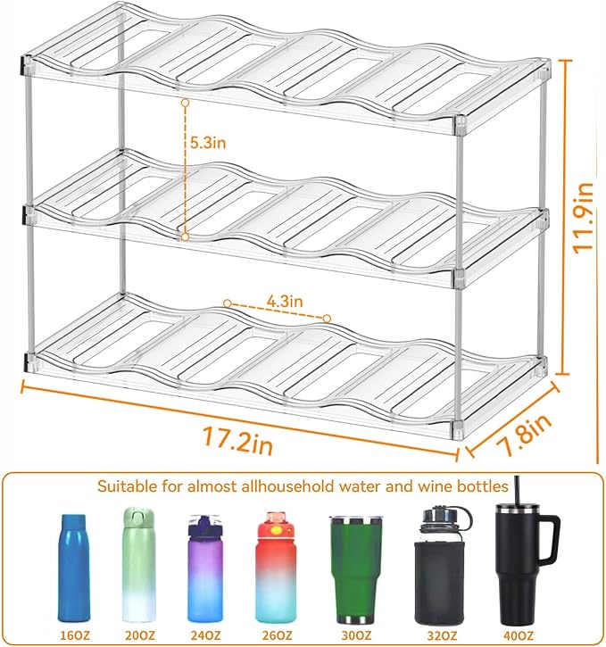 Yieach 3 Tier Waterbottle Organizer - Image 3