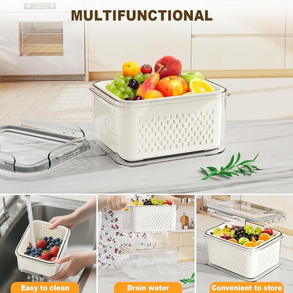 4 Pcs Fruit Storage Containers for Fridge - Image 5