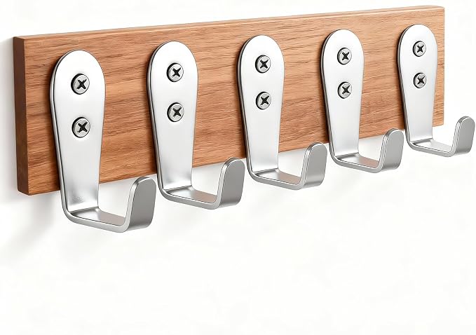 8 Pcs Stainless Steel Hooks for Hanging, Heavy Duty Hook, Wall Hooks Key Holder - Image 3