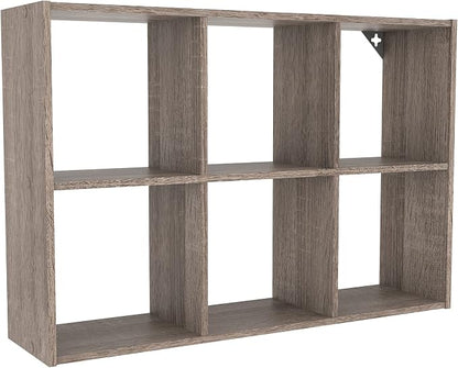 ClosetMaid Mini 6-Cube Desktop or Wall Mount Organizer, Weathered Teak by Unknown