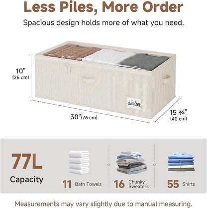 StorageWorks Under Bed Storage Bins, Handles and Label Holder, 20.5 Gallon - Image 2