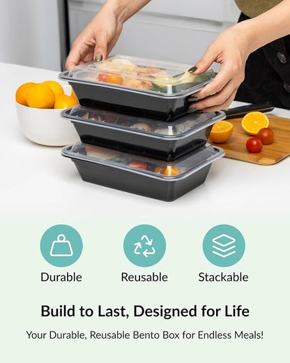 Enther Single 1 Compartment Meal Prep Containers - Image 3
