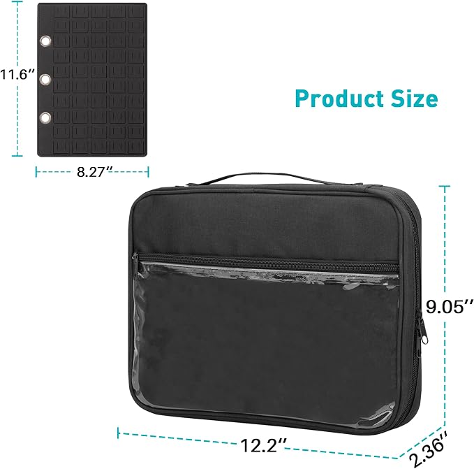 Enamel Pin Display Pages Pin Carrying Case, Pins Collection Storage Organizer - Image 6